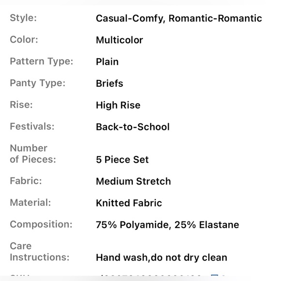 5pairs Pretty in Pink Women’s V Cut Bikinis - Picture 5 of 5